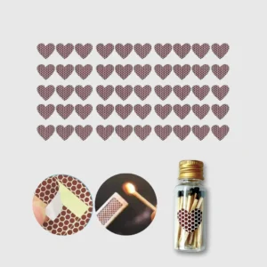 corazon adhesivo para encender fosforo